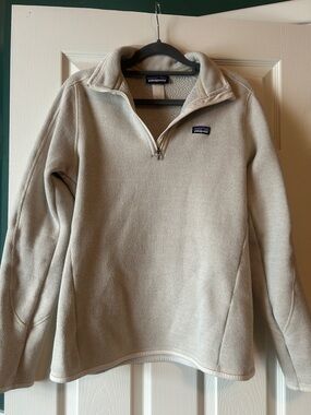 Patagonia Women’s Taupe Quarter-Zip Fleece Pullover